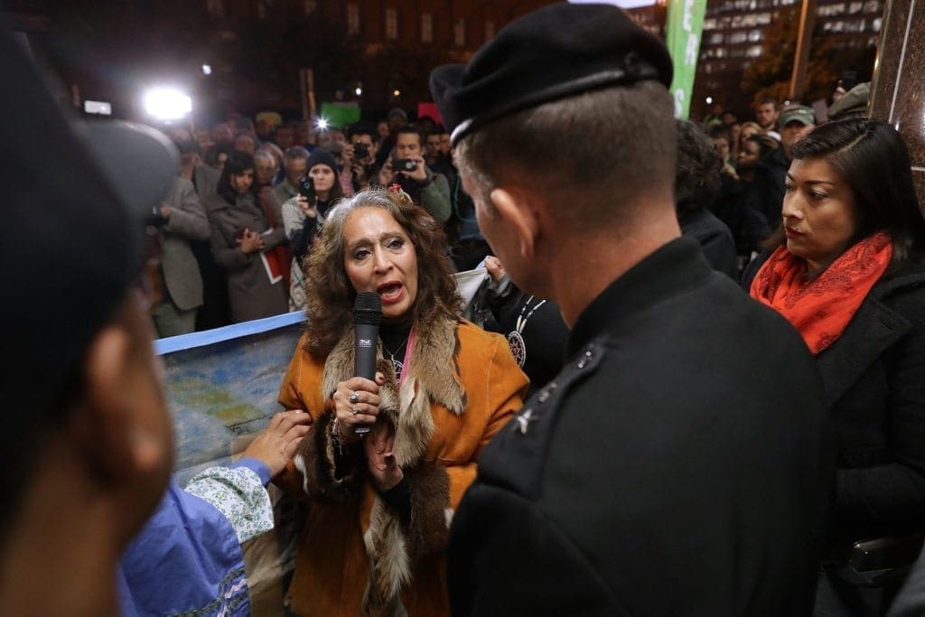 Activists Demonstrate Against The Dakota Access Pipeline Project