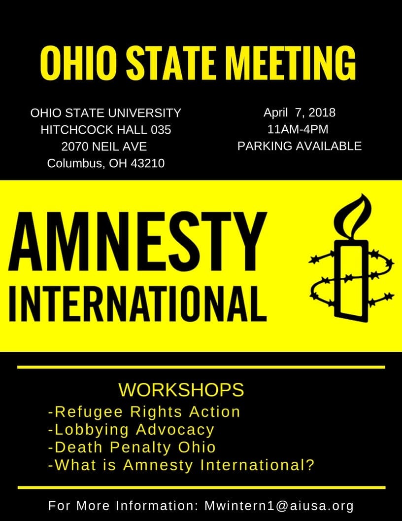 OHIO STATE CONFERENCE Amnesty International USA