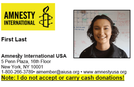 Public Outreach Group Amnesty International Usa