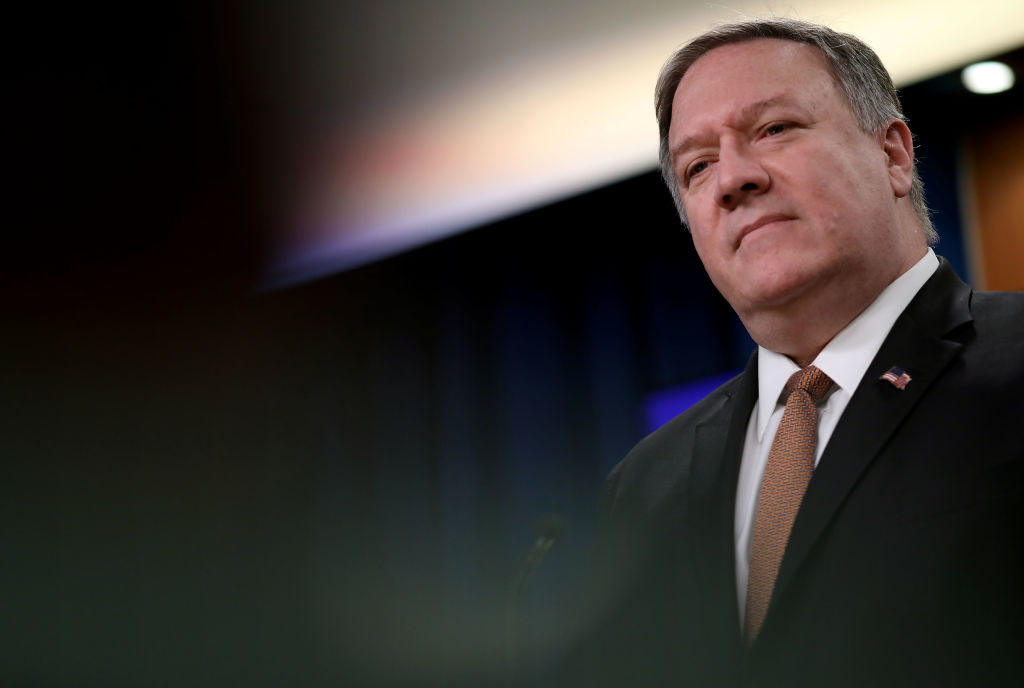 Secretary Of State Mike Pompeo Addresses The Media