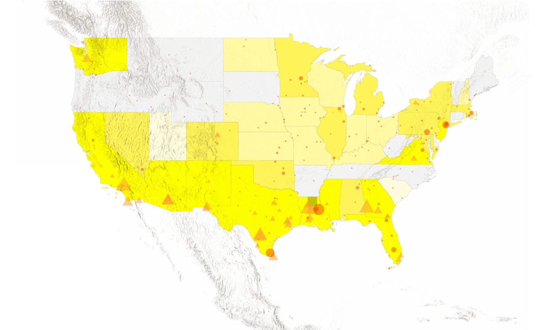 United States Detention Map