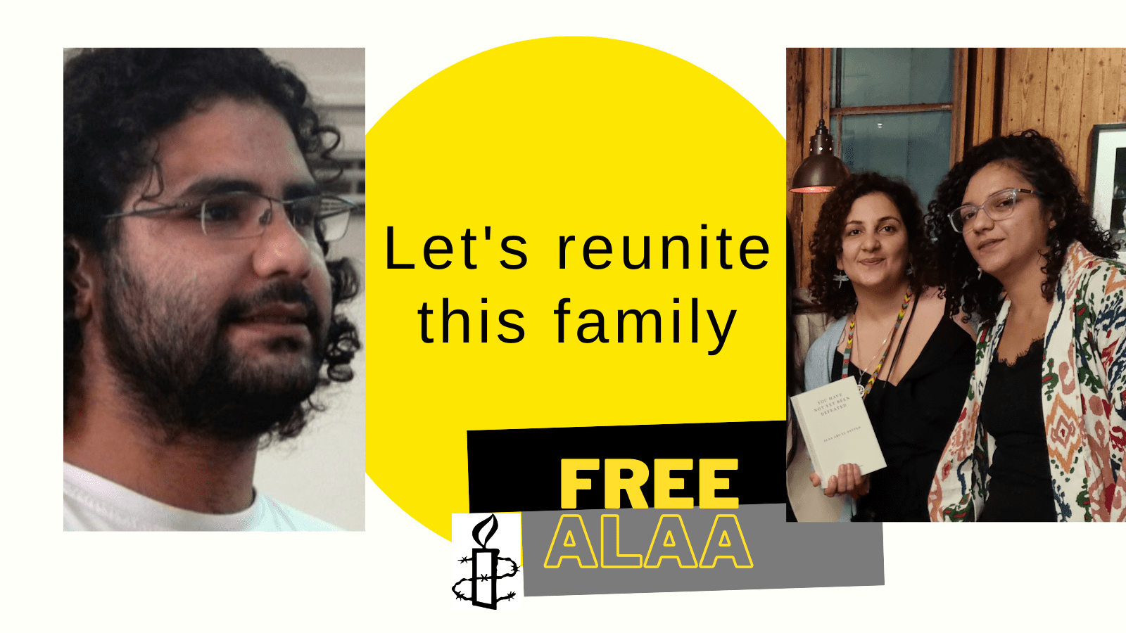 Alaa Abd el-Fattah and family members