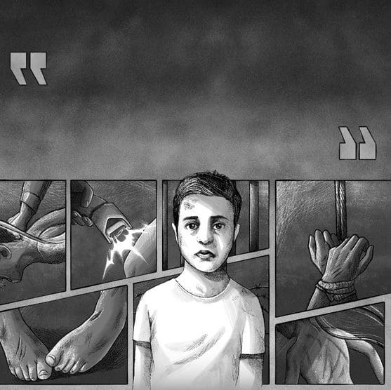 children tortured in custody in Iran