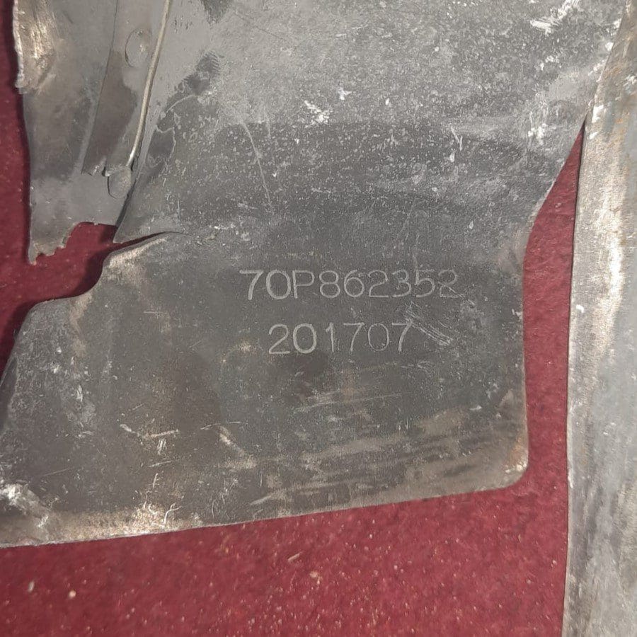 A fragment of the JDAM that struck the al-Najjar family home.