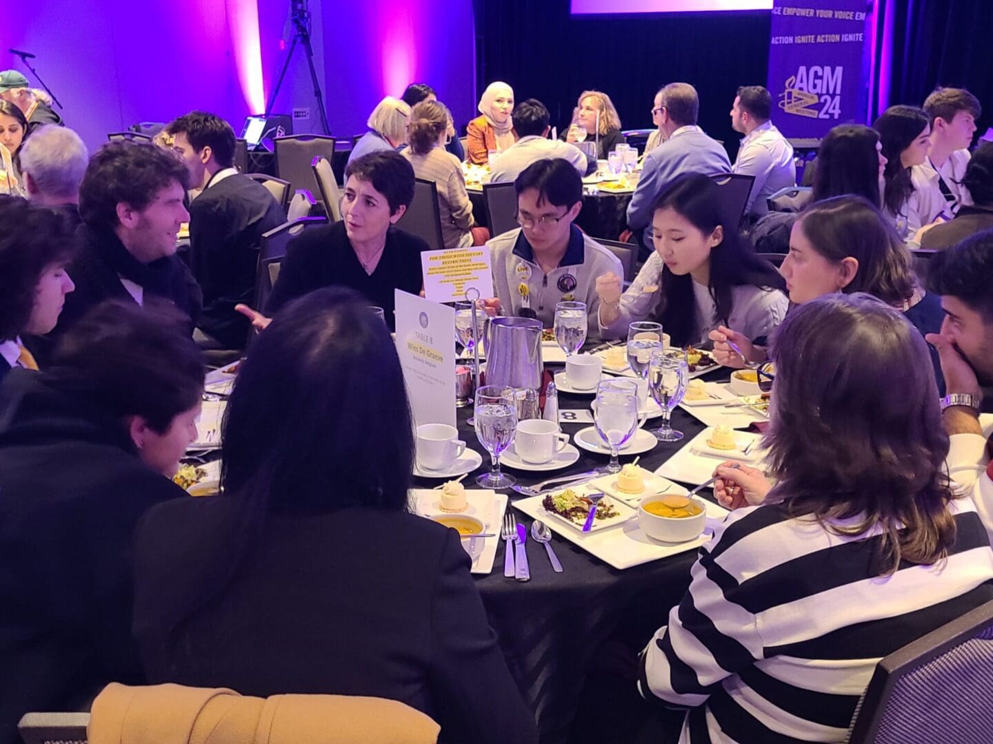 Wies De Graeve, Amnesty Belgium (Flemish), top left, leads a conversation about the human rights of people on the move in Europe.