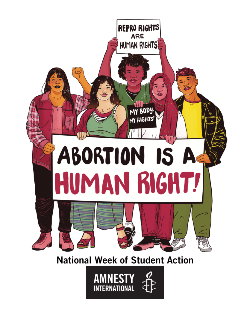 Abortion is a human right coloring page