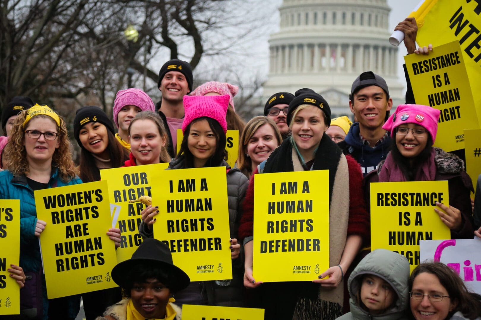 Amnesty International USA protest in Washington DC