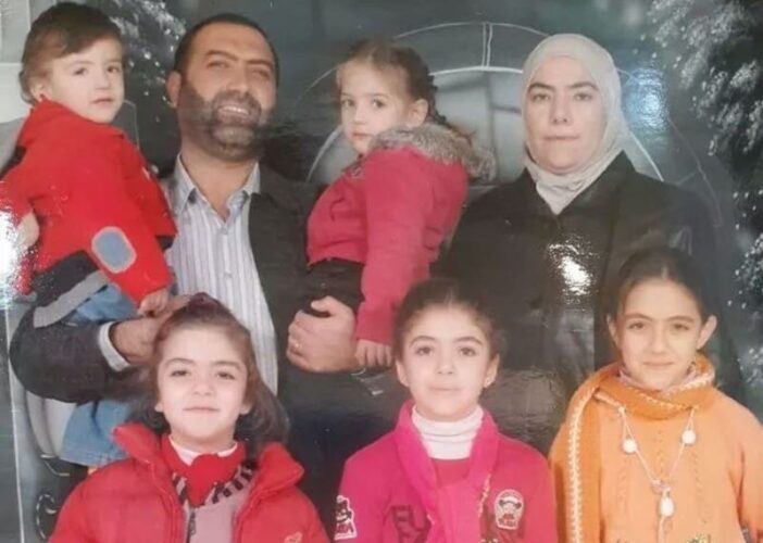 Rania Alabbasi with her children and her husband, Abdulrahman Yasin