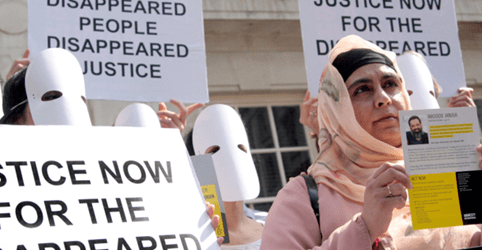 Justice now for the disappeared protest