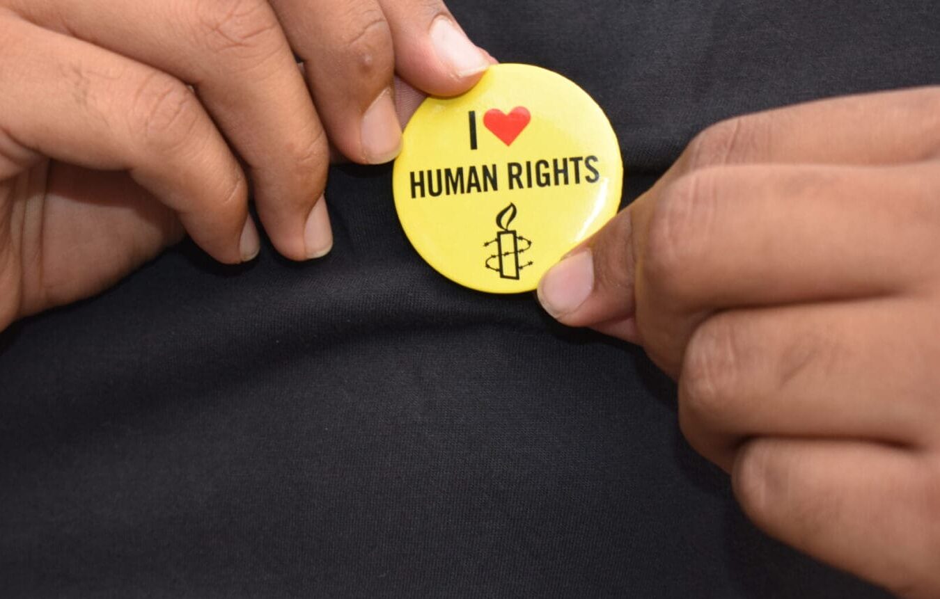 March for human rights in Bangalore, India, 10 December 2018. #AbkibaarManavAdhikar Amnesty International members and supporters march through central Bangalore to mark International Human Rights day on 10 December 2018.