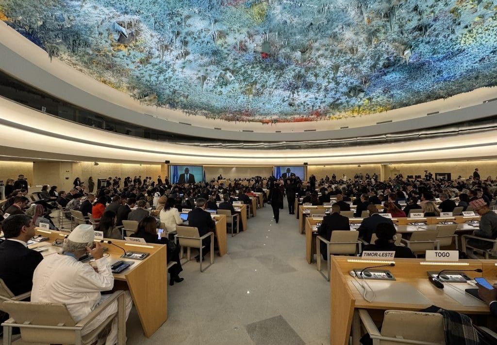 UN Human Rights Council in session.