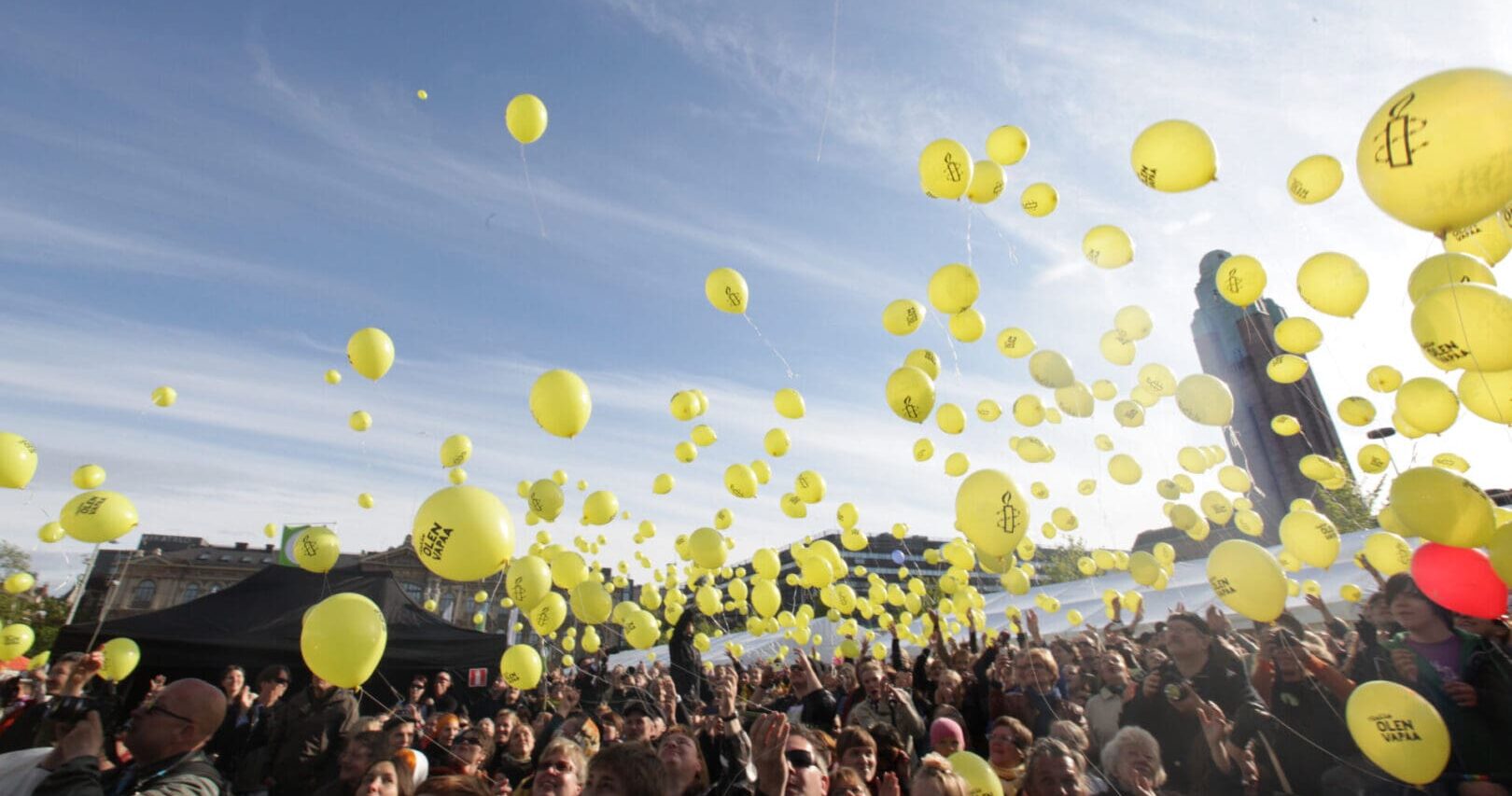 The 50th birthday of Amnesty International was celebrated in Helsinki
