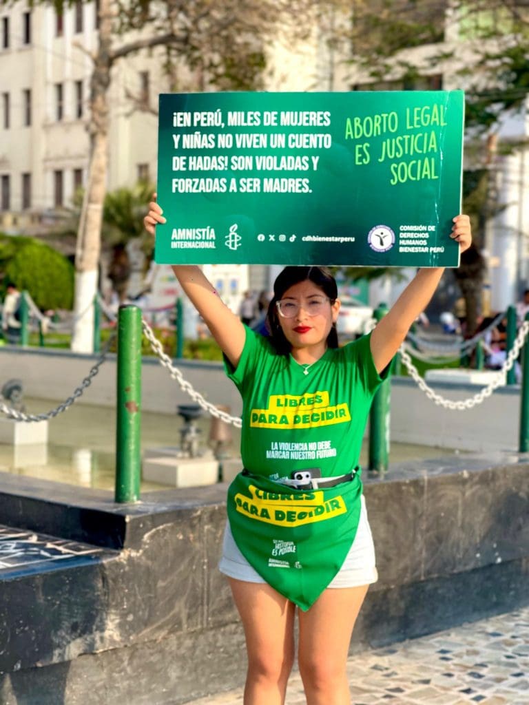 Paola is a human rights activist for Amnesty International Peru.