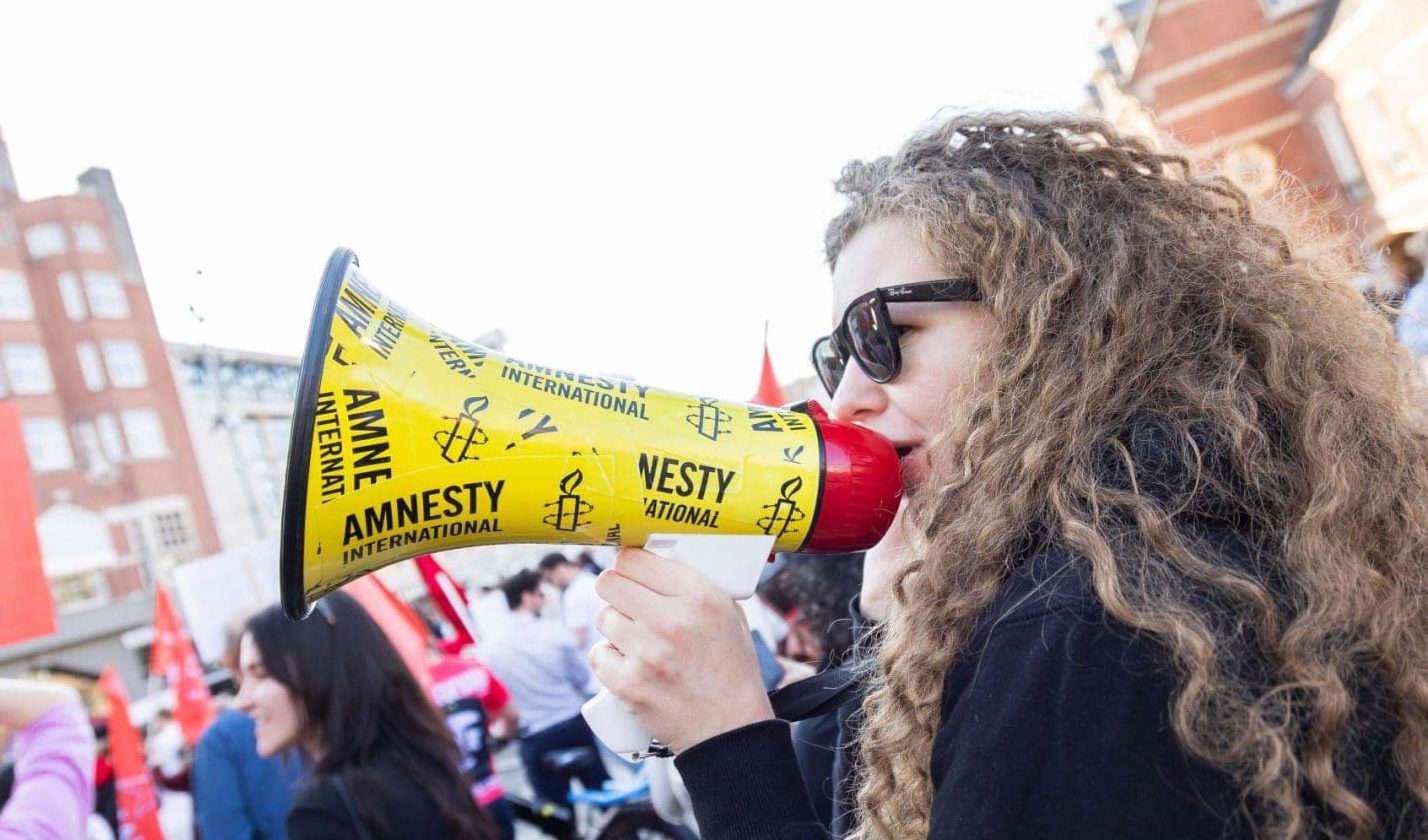 Feminist march. Amnesty International