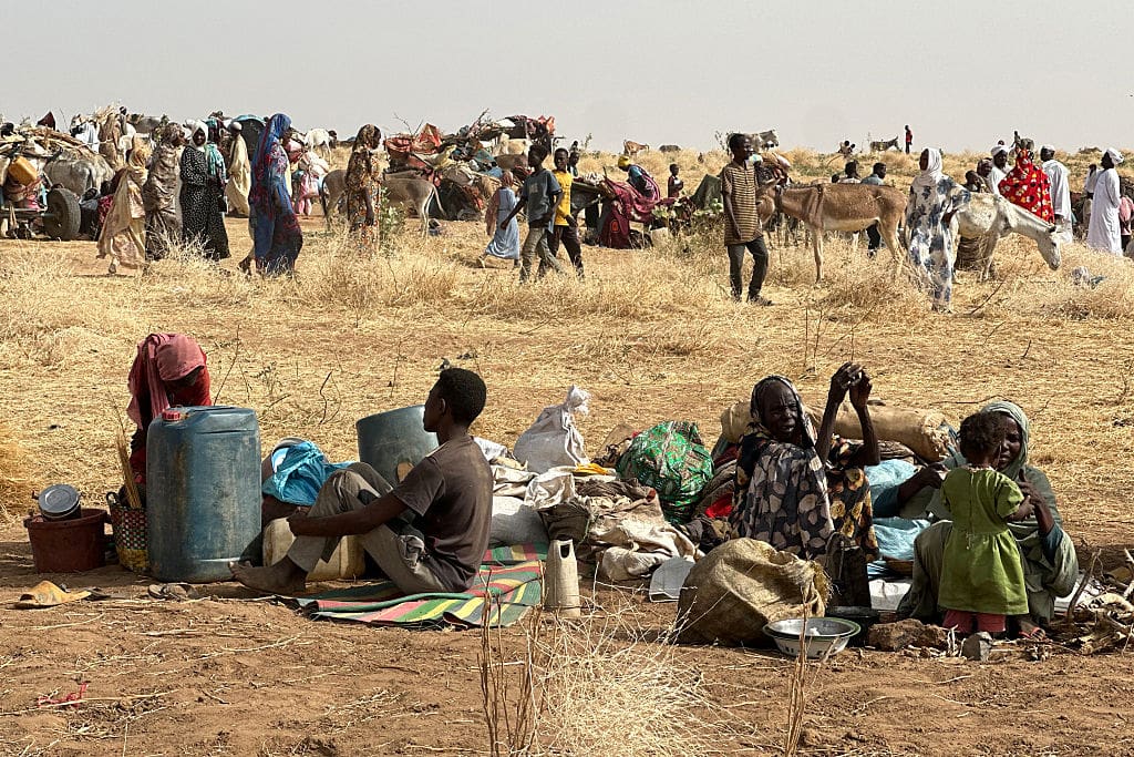 People in Sudan fleeing conflict