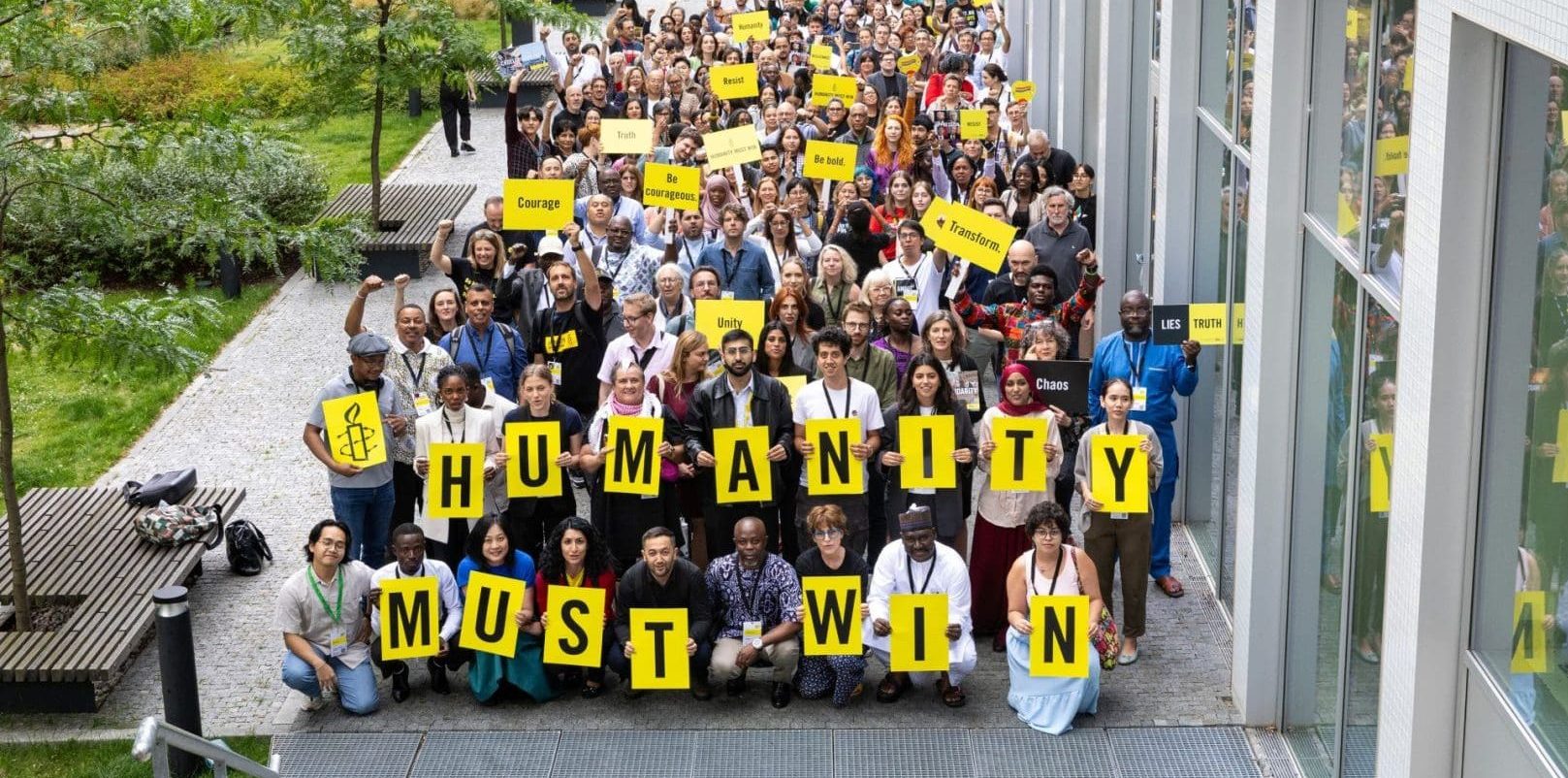 Amnesty International Staff, members and supporters at the Annual Global Assembly in Prague, Czech Republic. 26 July, 2025.