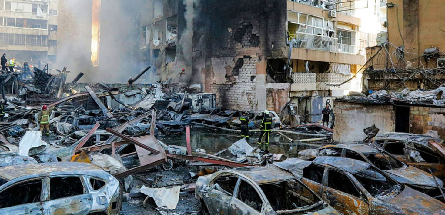 bombed city Lebanon