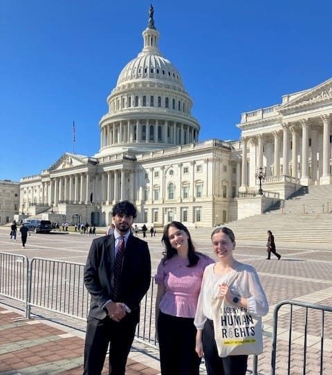 The AIUSA youth Maryland delegation (Adotei Akwei)