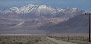Mountains in the background
