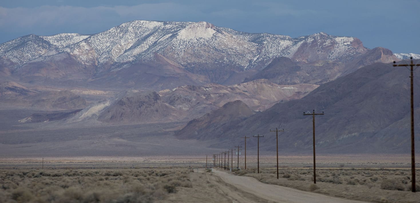 Mountains in the background