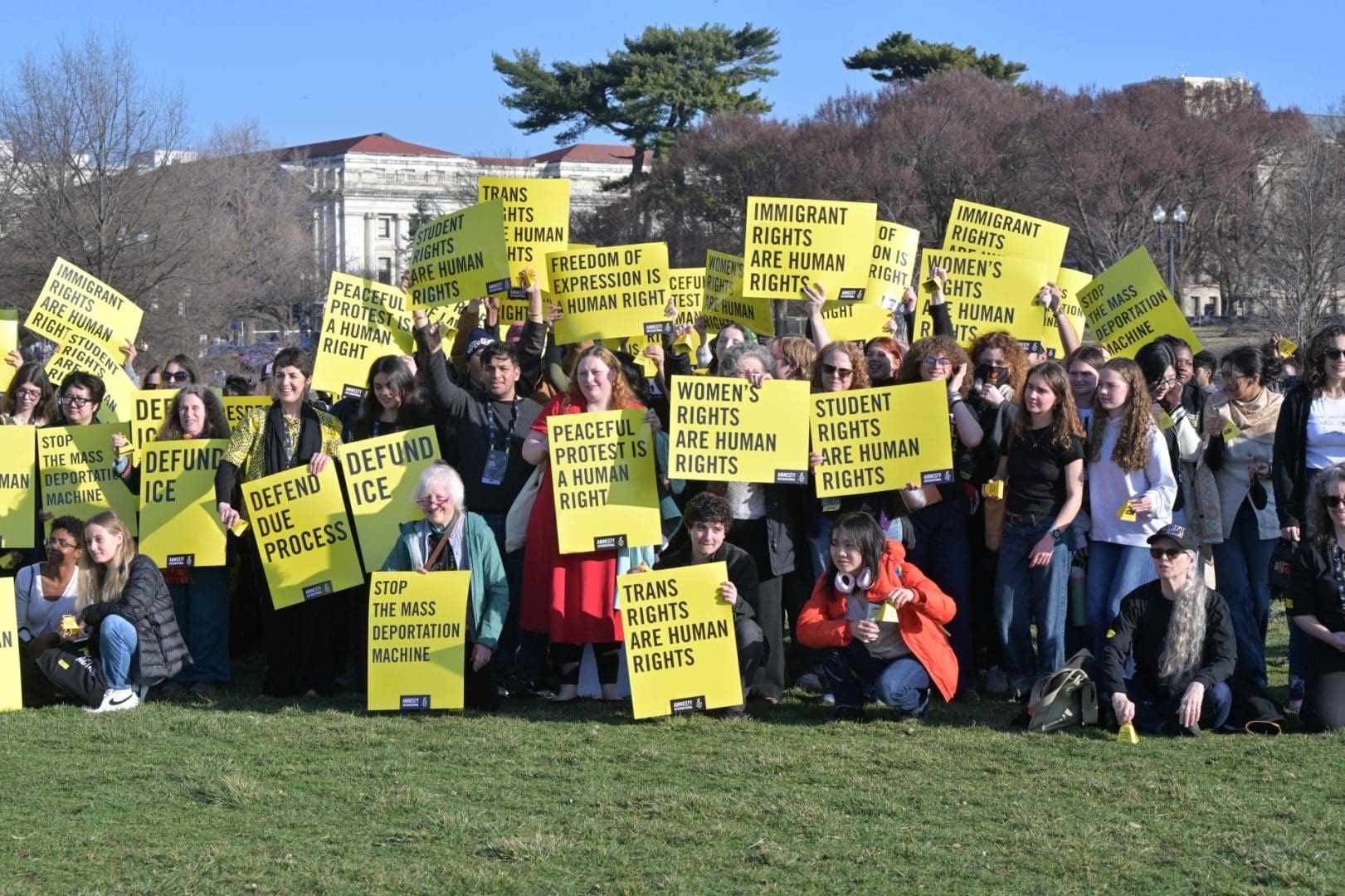 Amnesty International ‘Ringing Alarm Bells for Authoritarian Practices’ on Saturday, March 7th, 2026in Washington. (Joy Asico-Smith/AP Content Services for Amnesty International USA)