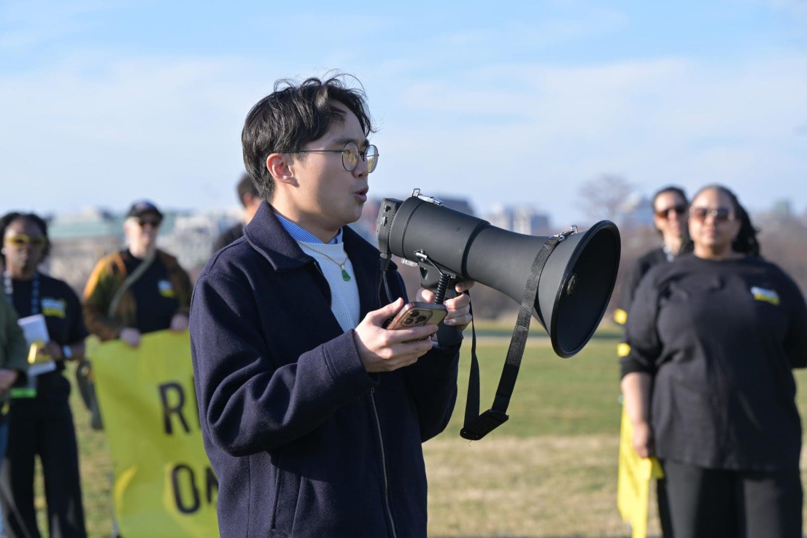 Amnesty International ‘Ringing Alarm Bells for Authoritarian Practices’ on Saturday, March 7th, 2026in Washington. (Joy Asico-Smith/AP Content Services for Amnesty International USA)