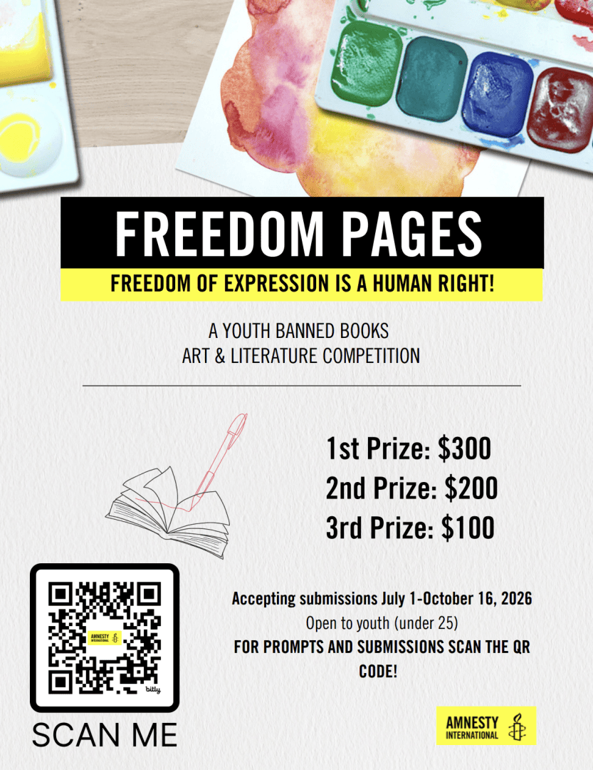 Freedom pages contest flyer