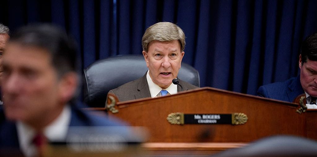 Chairman Rep. Mike Rogers (R-AL) speaks as U.S. Army Secretary Dan Driscoll and Army Vice Chief of Staff Gen. Christopher LaNeve at a House Armed Services Committee hearing