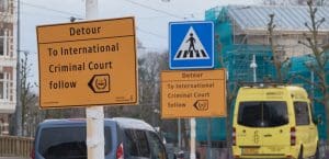 Signs read: 