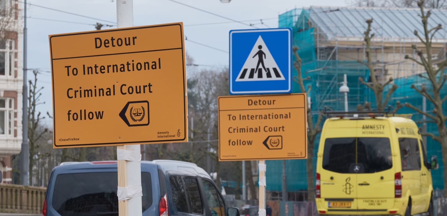 Signs read: 